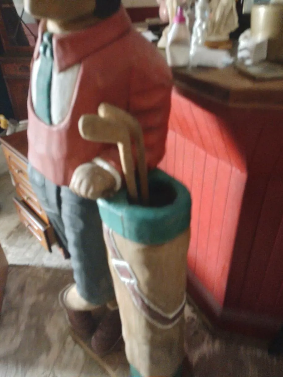 Wood golf man  5 foot high - Image 3