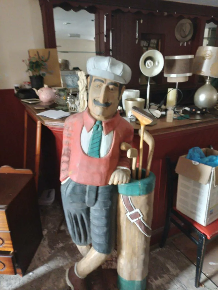 Wood golf man  5 foot high - Image 4