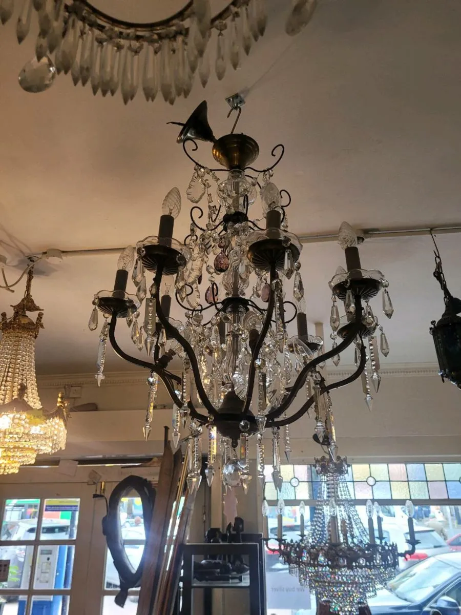 French crystal chandaliers. Price from 50-250 eu. - Image 2