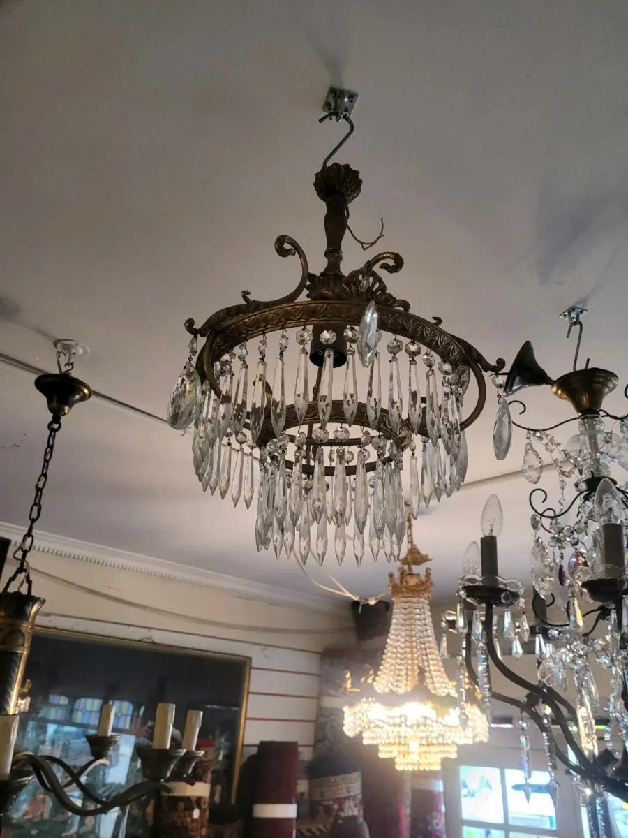 French crystal chandaliers. Price from 50-250 eu. - Image 3
