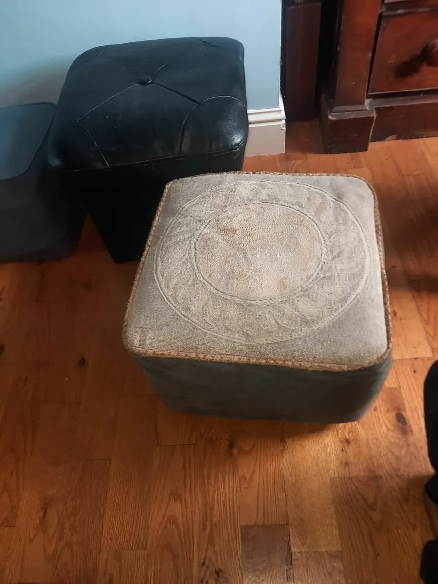 Vintage pouffe s - Image 1
