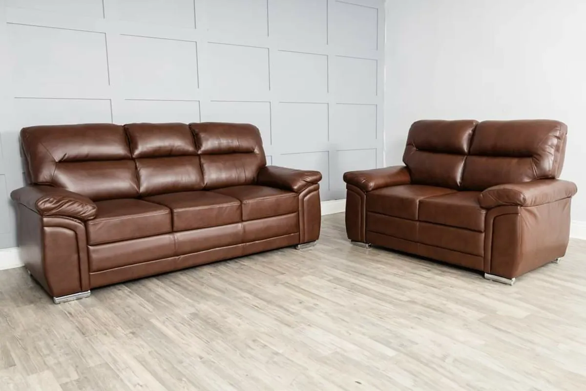 Brand New Gretal Leather Sofas -Cork - Image 4