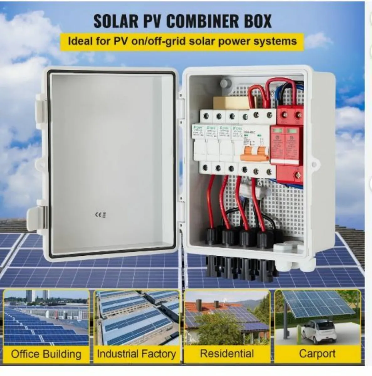 PV Combiner Box, 4 String, Solar Combiner Box - Image 2
