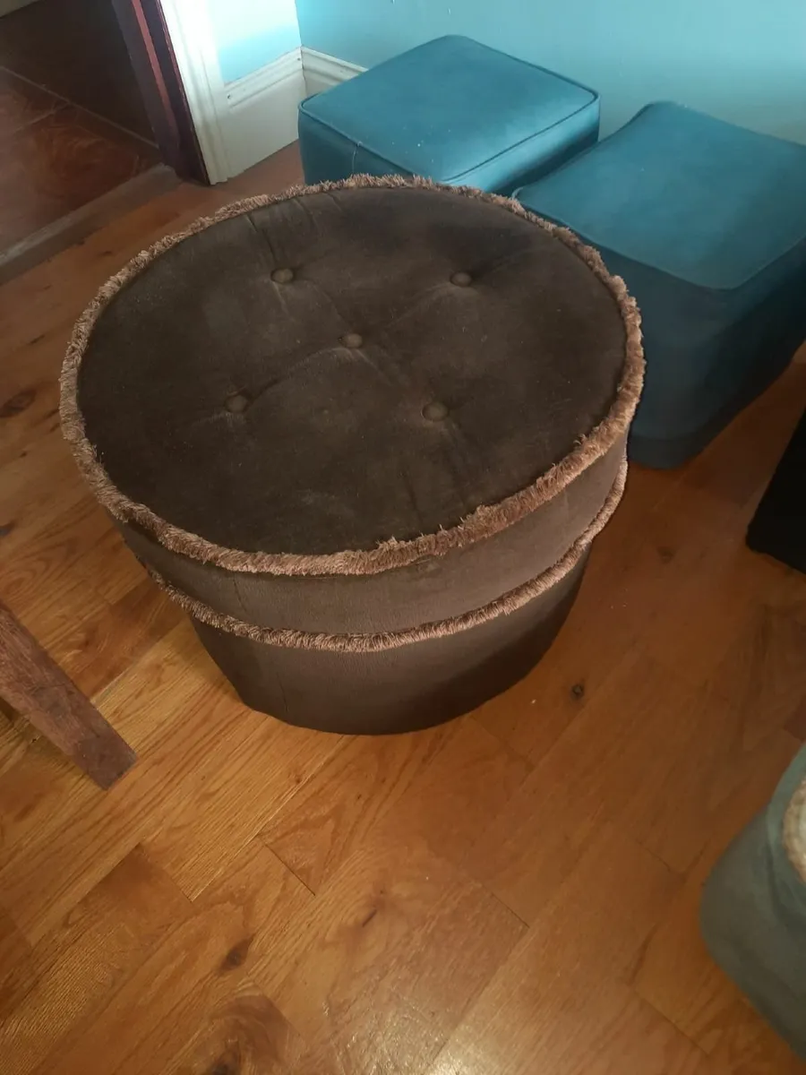 Vintage pouffe s - Image 2