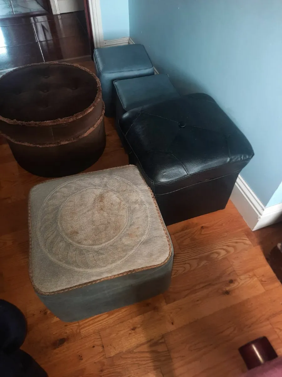 Vintage pouffe s - Image 3