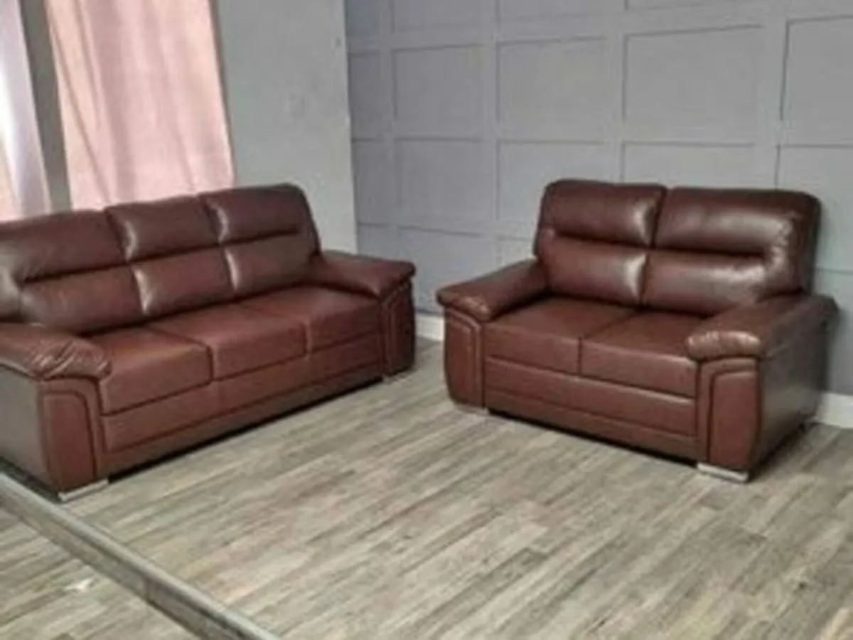 Brand New Gretal Leather Sofas -Cork - Image 1