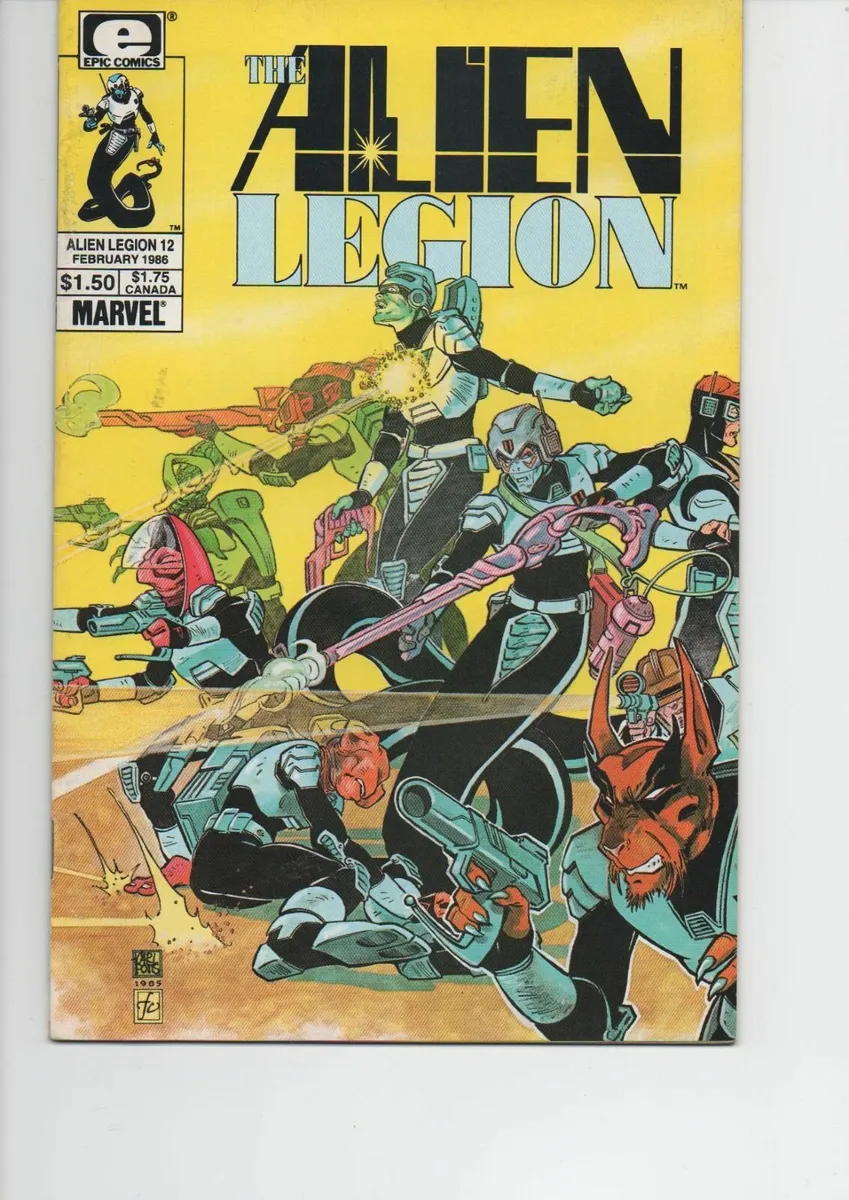 ALIEN LEGION #12 Hollow Harvest 1986 EPIC COMIC - Image 1