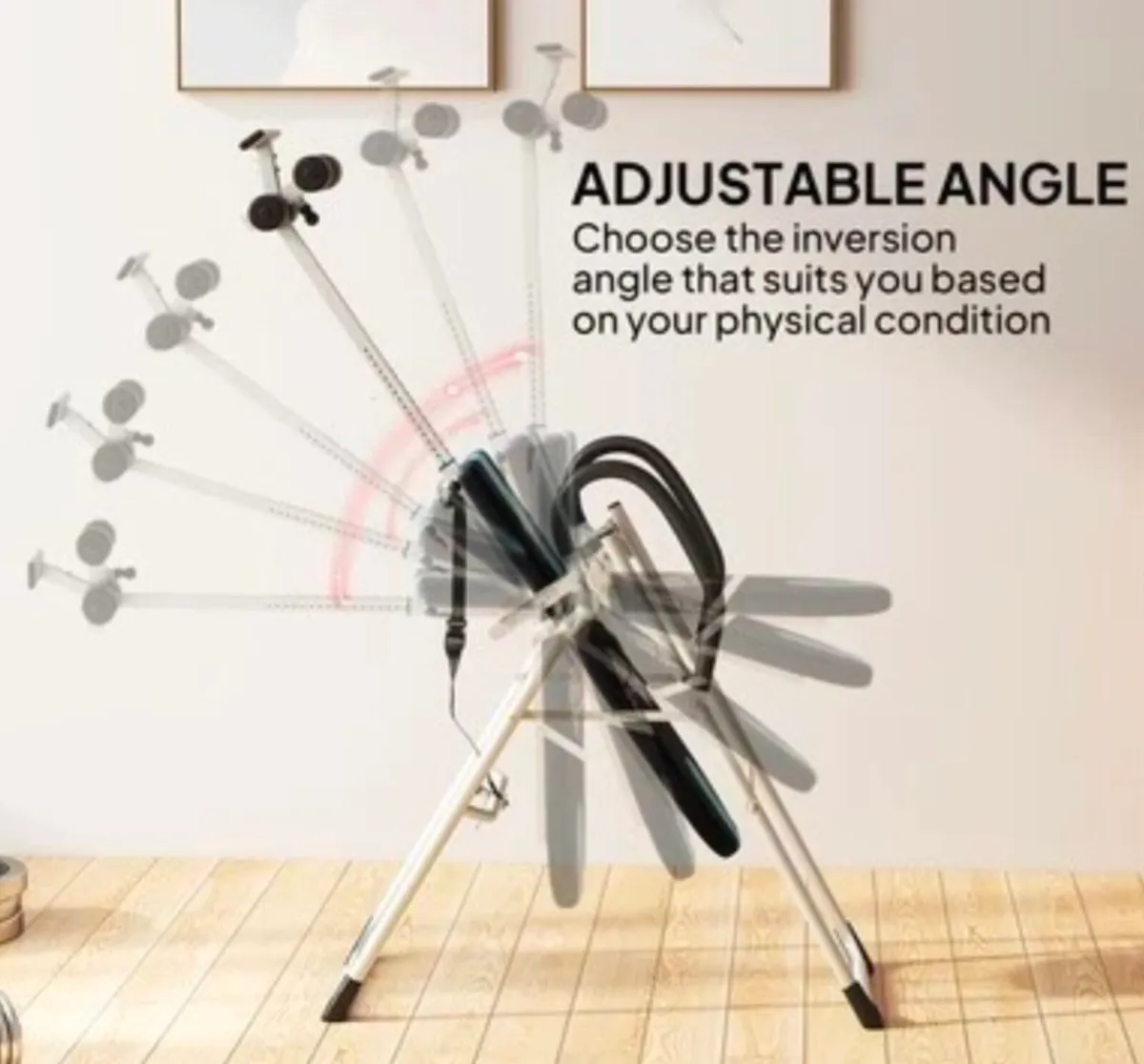 HOMCOM Foldable Gravity Inversion Table - Image 2