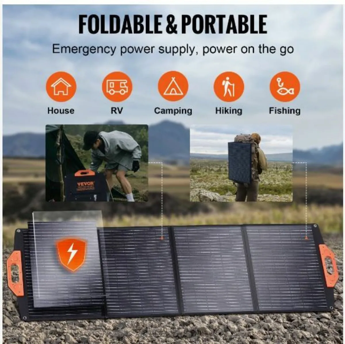 Portable Monocrystalline Solar Panel 120W - Image 2