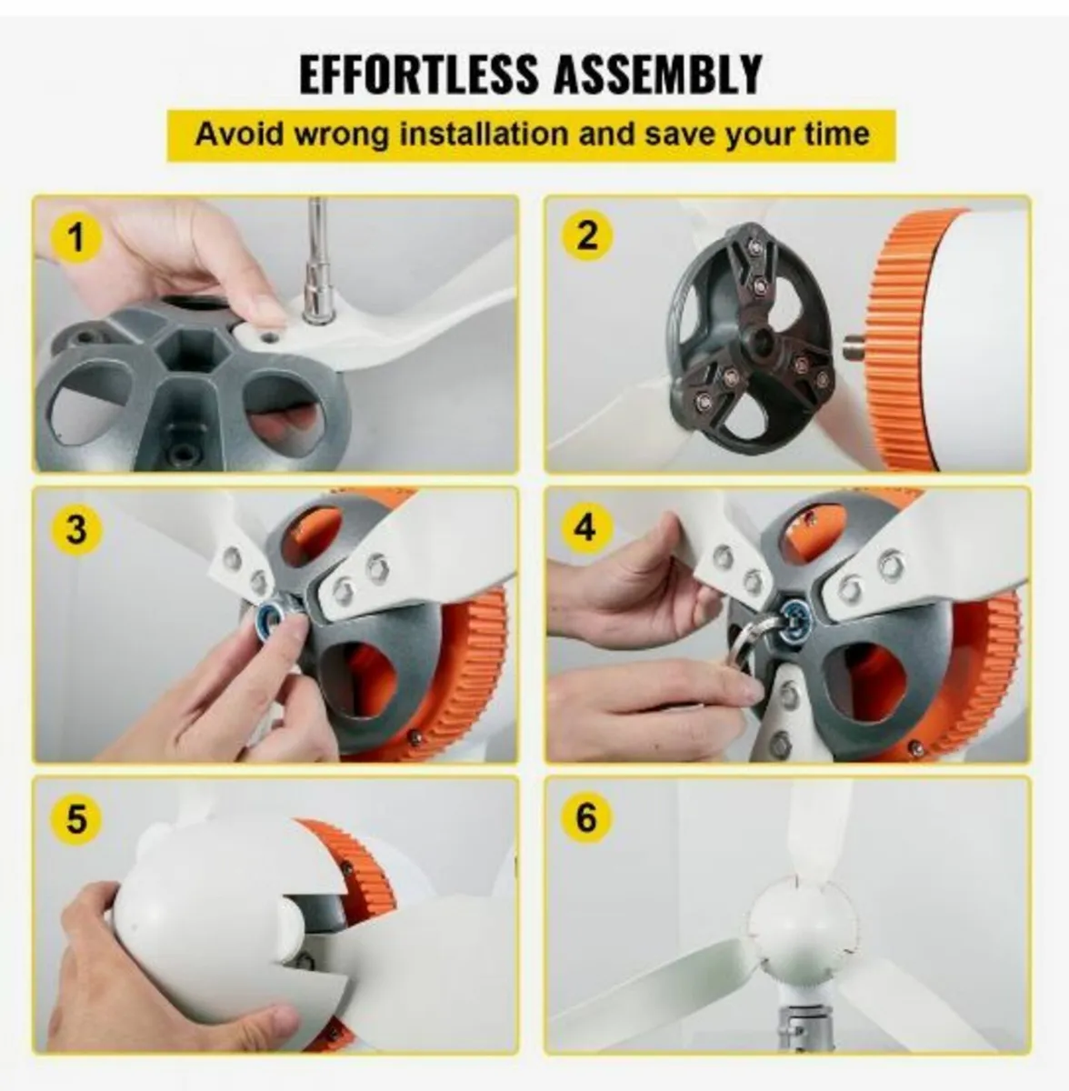 Wind Turbine Generator, 12V/AC Wind Turbine Kit - Image 2