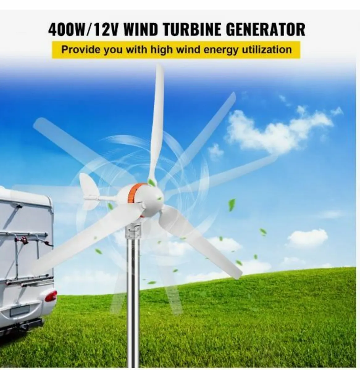 Wind Turbine Generator, 12V/AC Wind Turbine Kit - Image 3