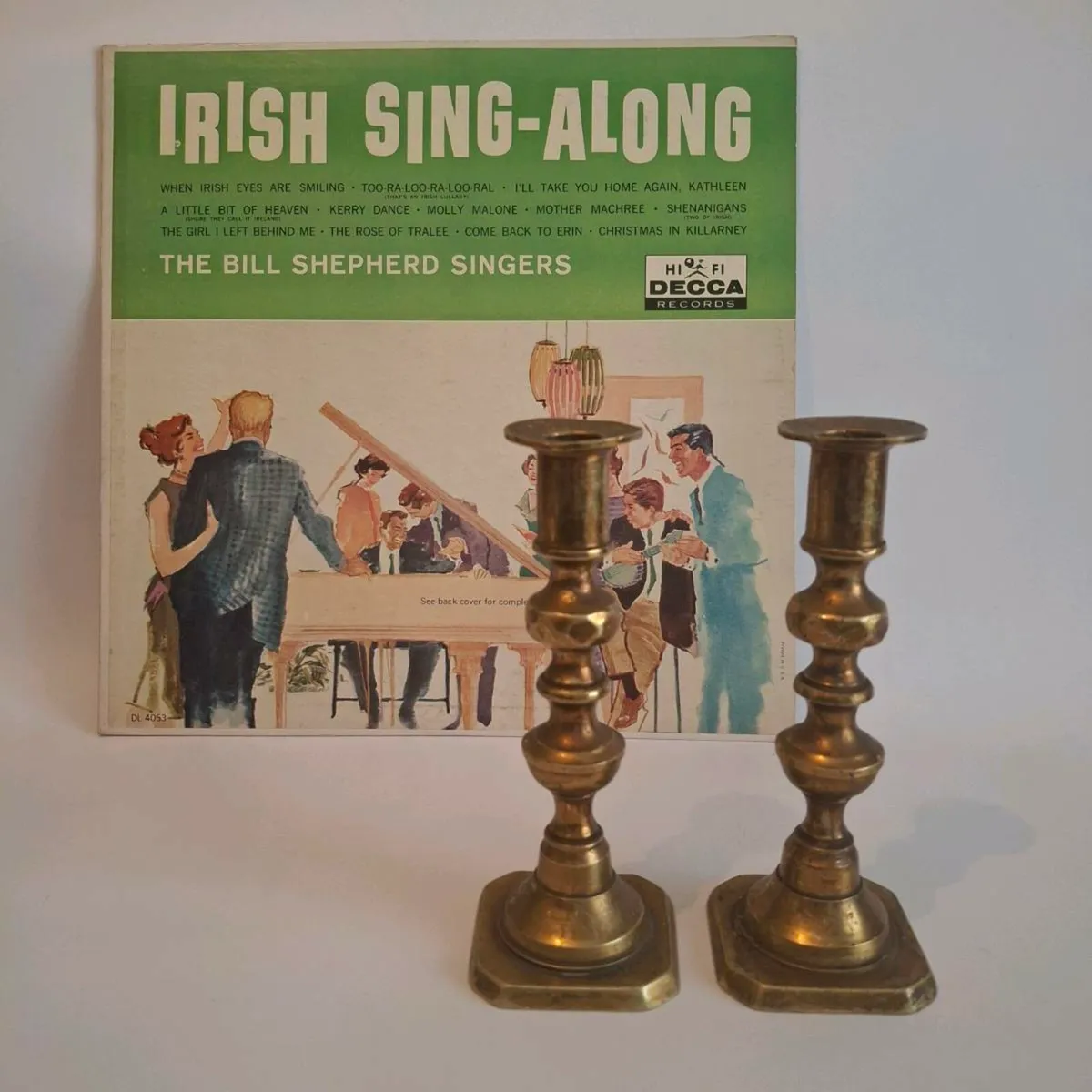 Pair of Brass Candlestick Holders - Image 1