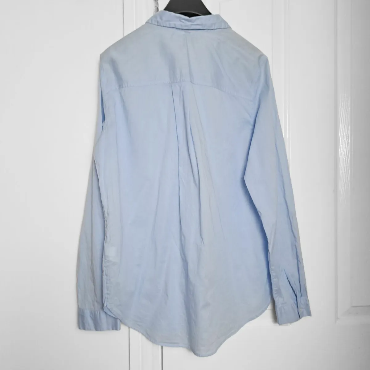 H&M Light Blue Long Sleeve Button Up Shirt 10UK - Image 2