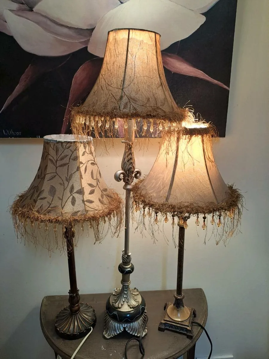 3 lamps bronze brown - Image 1