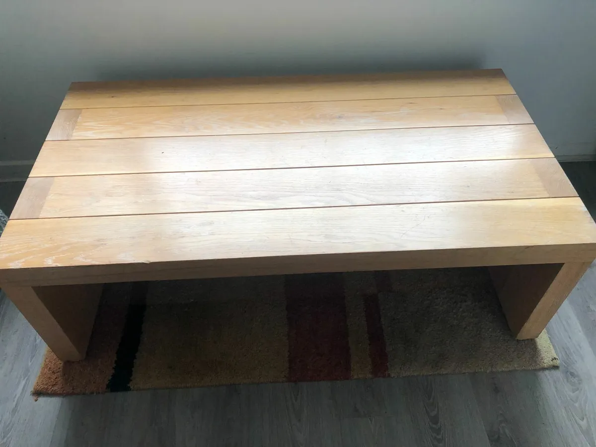Oak coffee table - Image 2