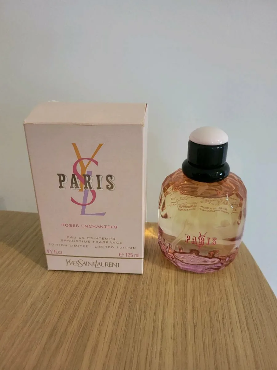 RARE, VINTAGE YVES SAINT LAURENT PARIS ROSES - Image 1