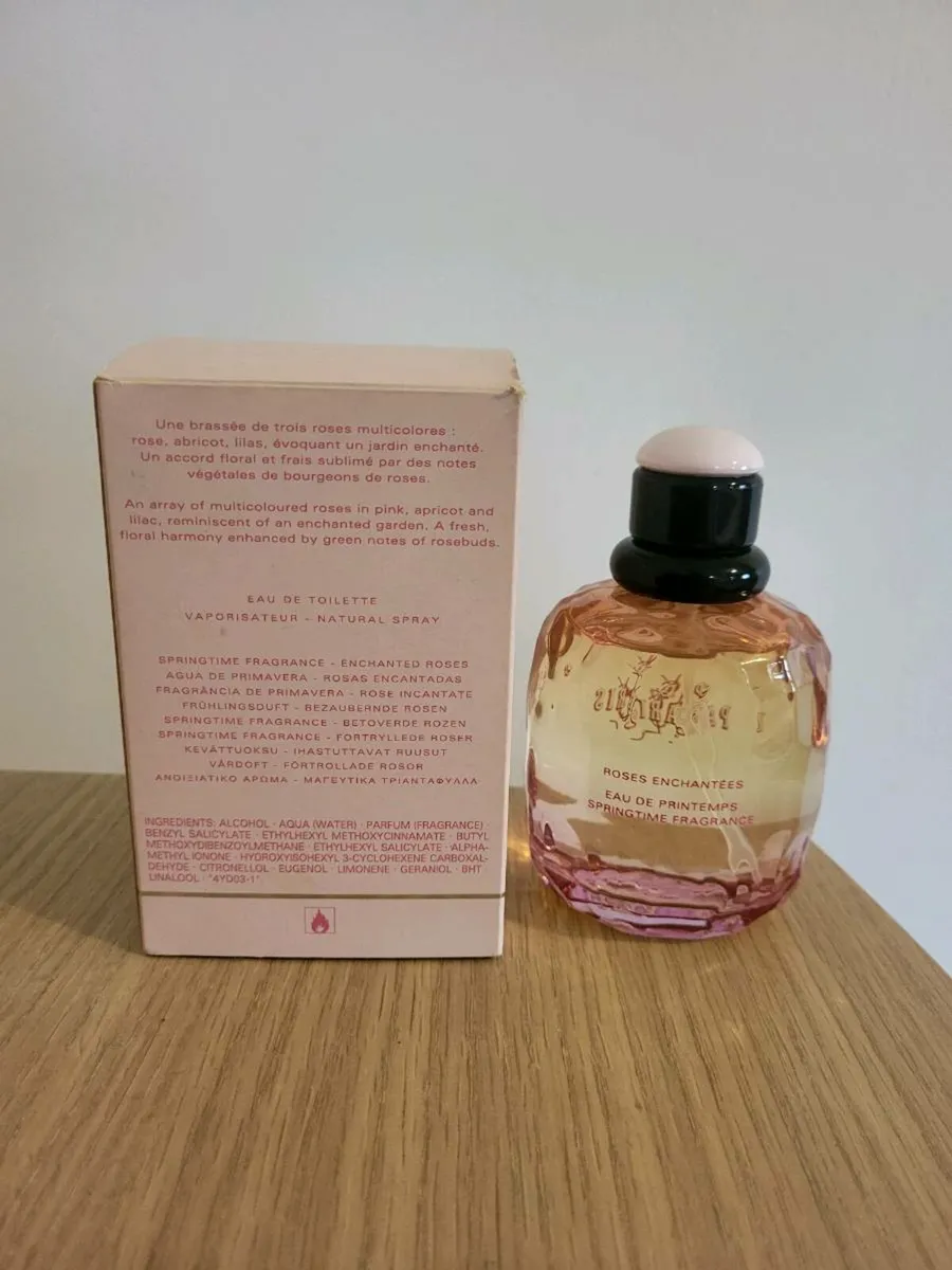 RARE, VINTAGE YVES SAINT LAURENT PARIS ROSES - Image 3