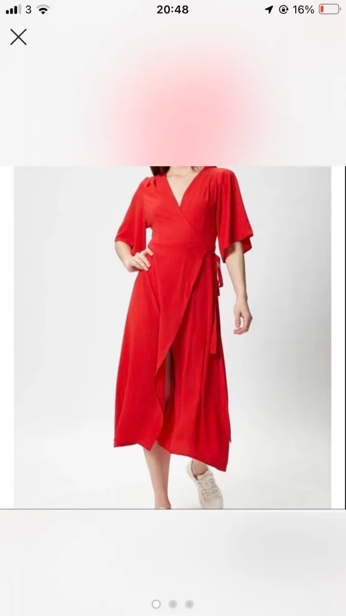 Liquorish red wrap dress - Image 1