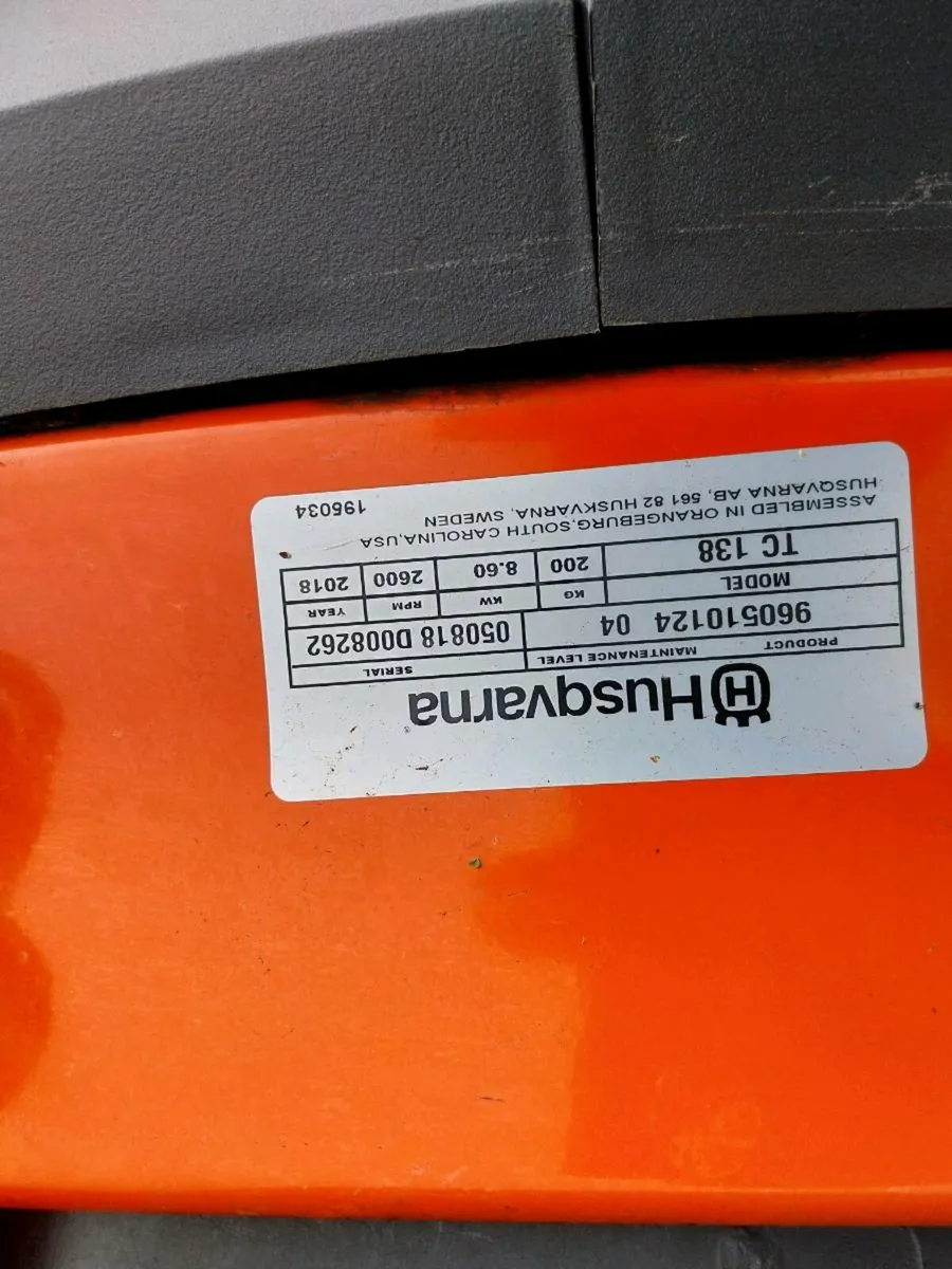 Husqvarna  tc 138 ride on mower - Image 2