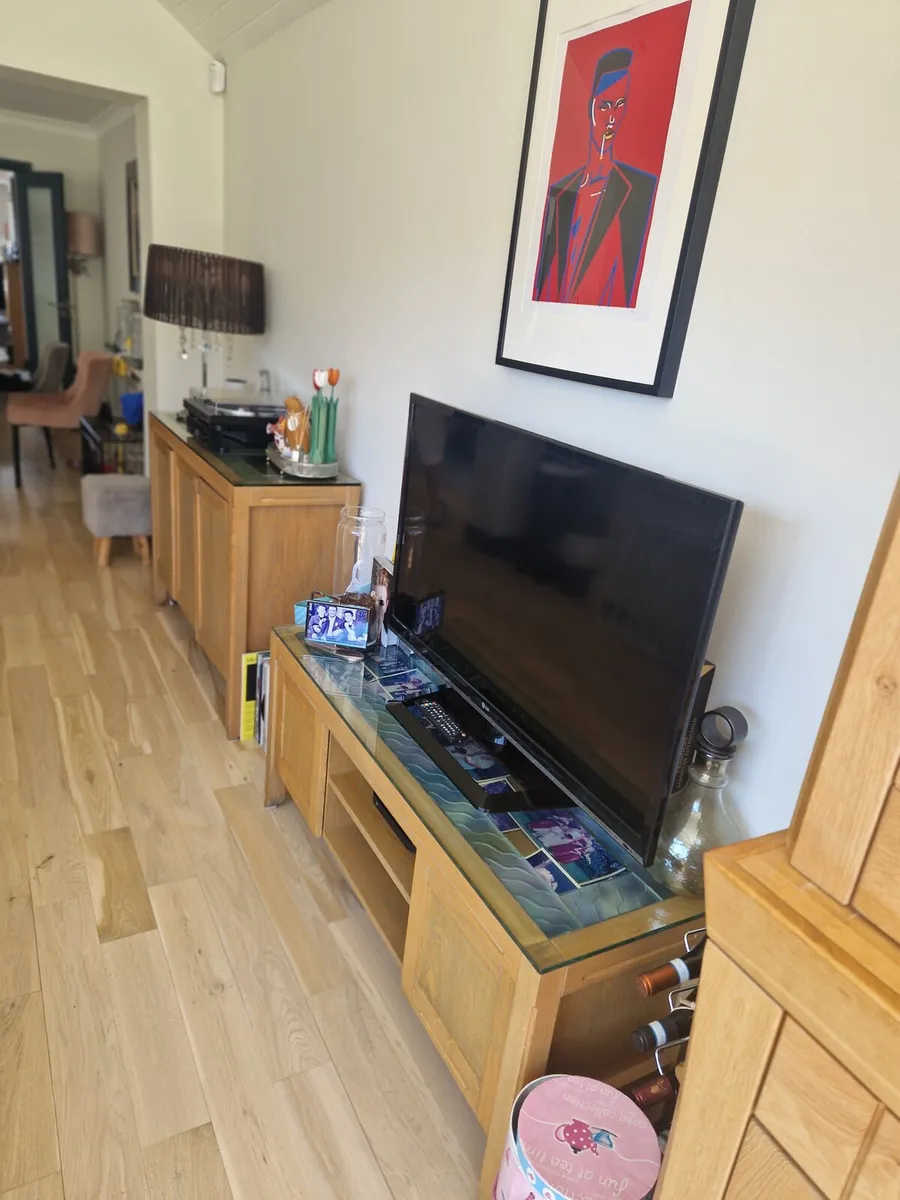 Oak Sideboard and Tv Unit - Image 1