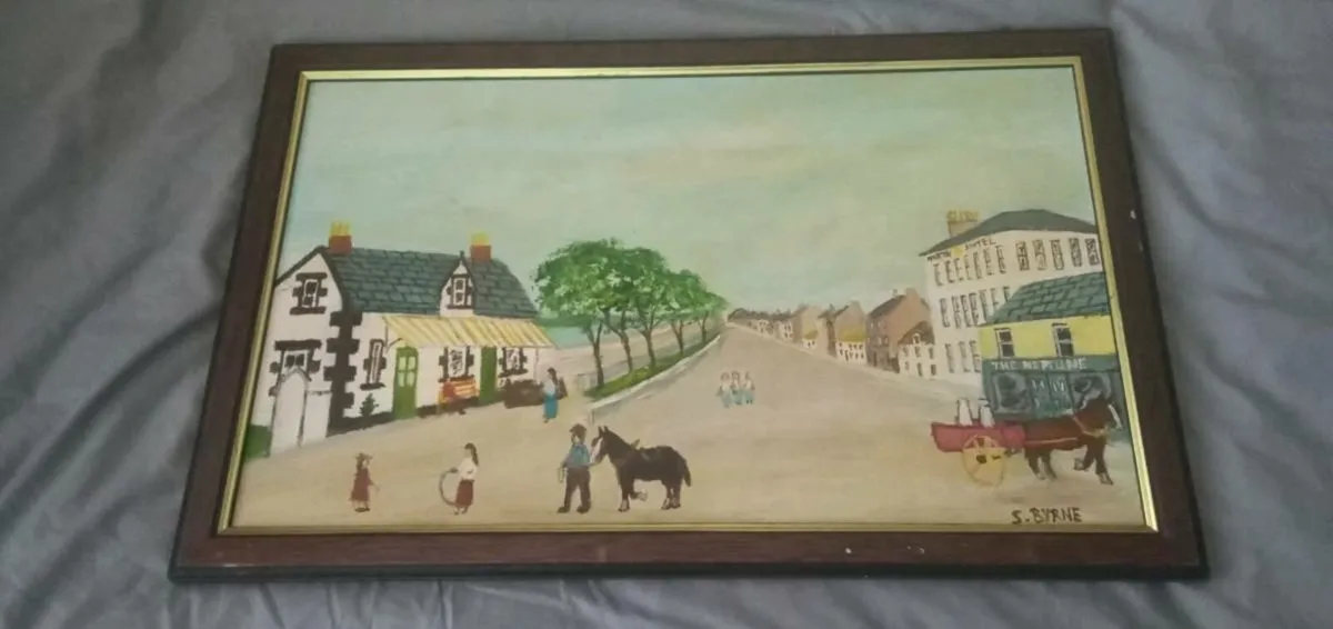 Charming Vintage framed Painting signed by Artist - Image 1