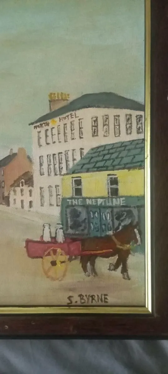 Charming Vintage framed Painting signed by Artist - Image 4