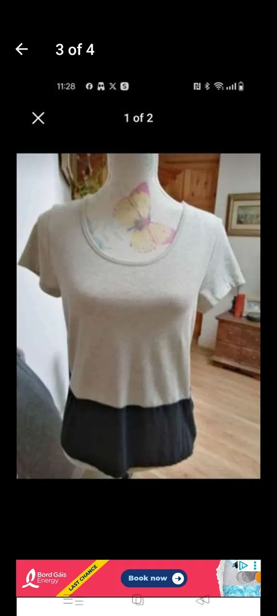 Ladies two-tone with a little glitter Top,New with - Image 3