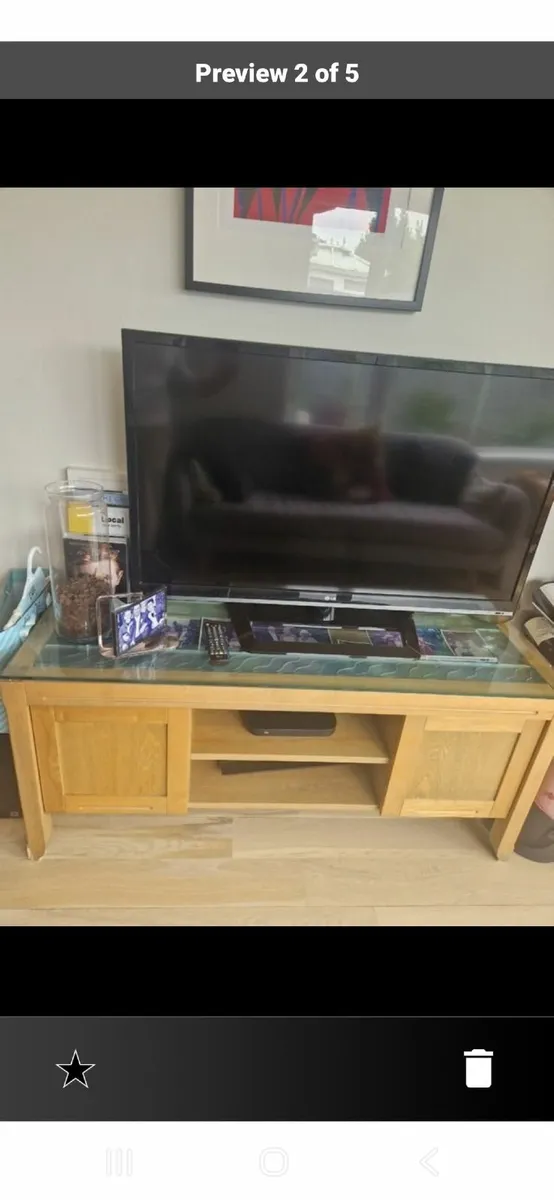 Oak Sideboard and Tv Unit - Image 2