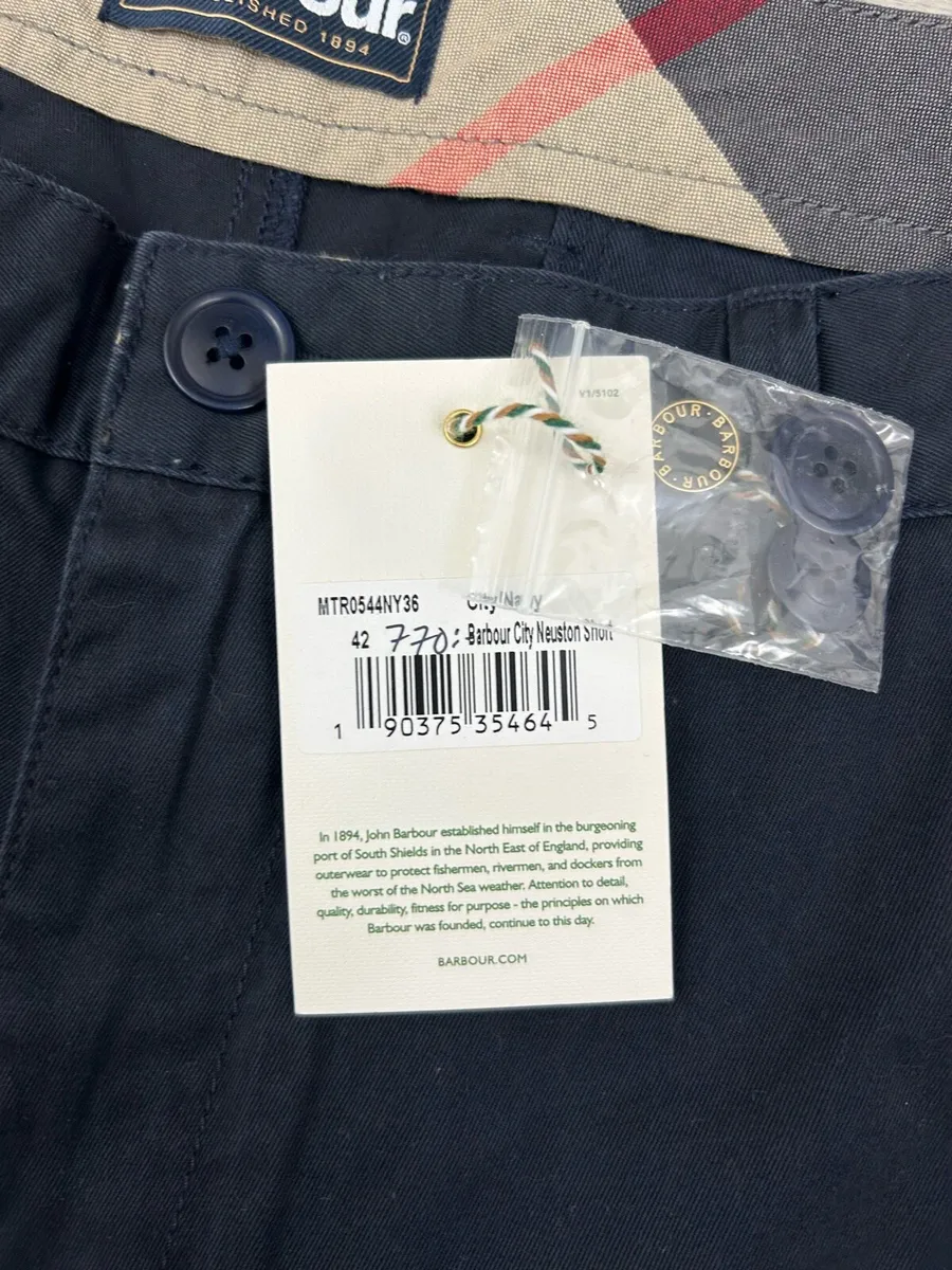 NEW Barbour Cotton Chino Shorts Mens XXL W42 - Image 4