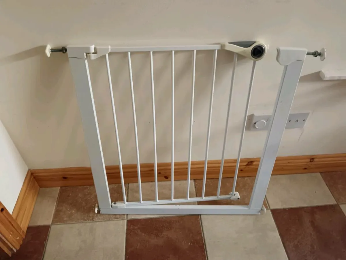 Two matching stair gates