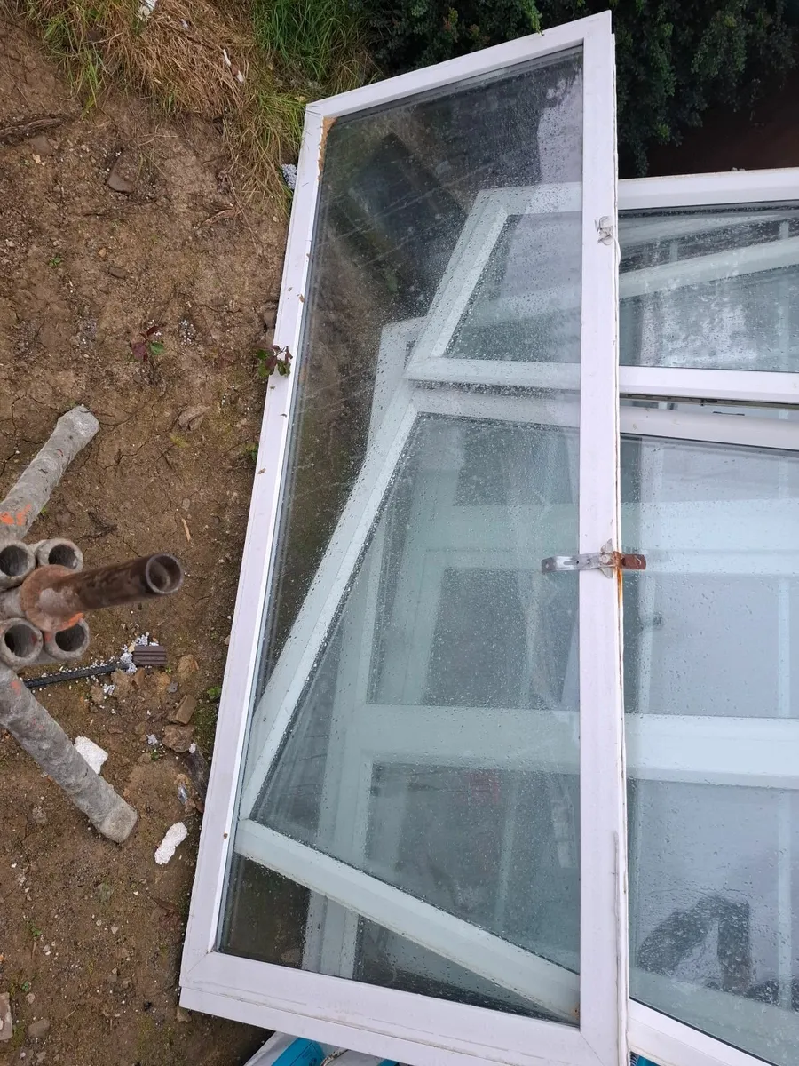 Double glazed White PVC window no opening