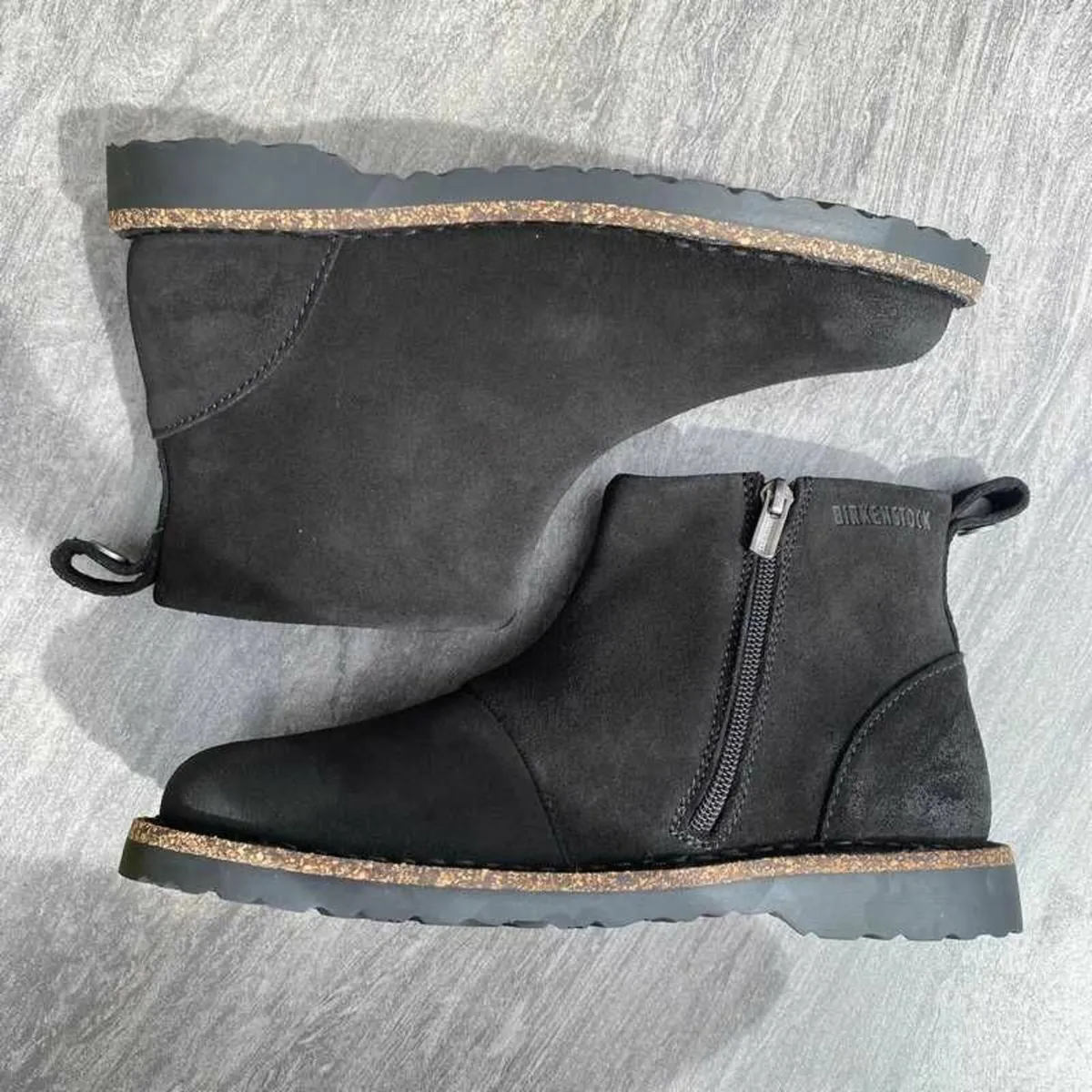 Birkenstock Melrose black suede boots, unisex - Image 1