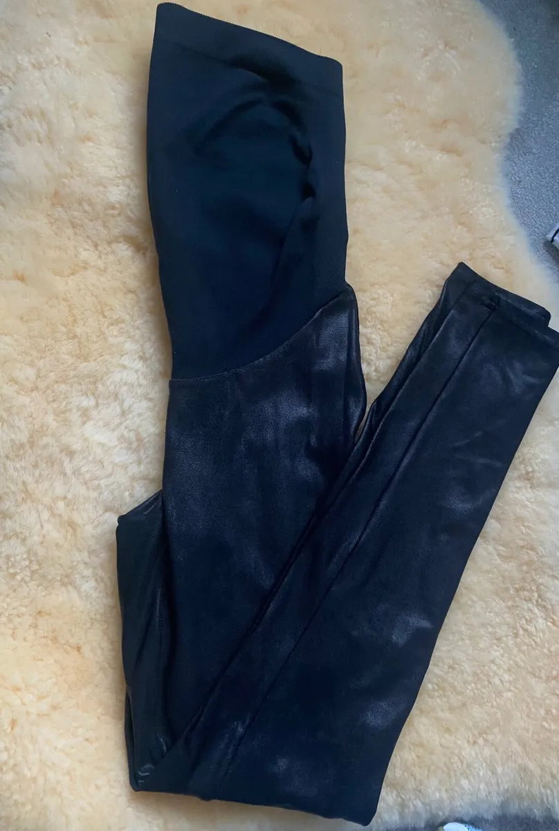 Spanx maternity faux leather leggings - Image 2