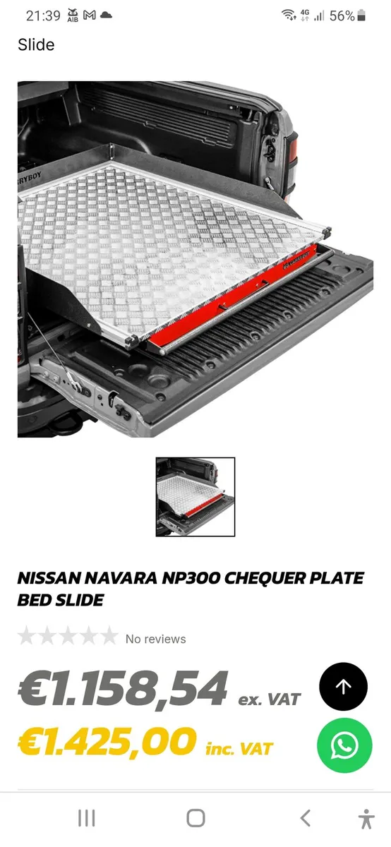 STX Navara Crewcab pickup sliding bed - Image 4