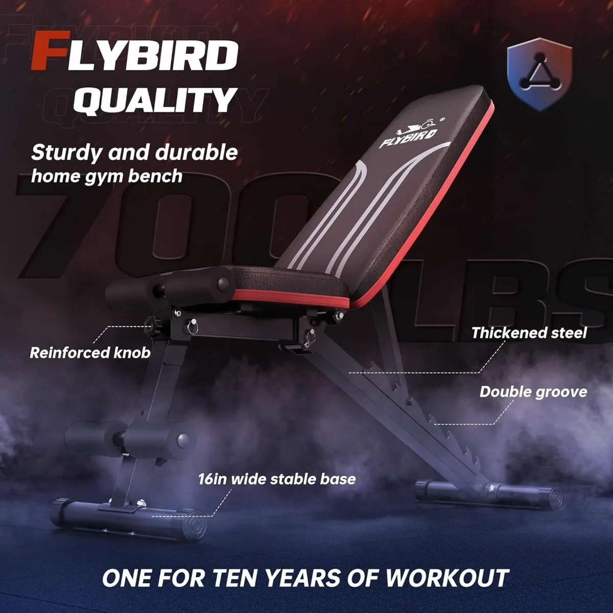 Adjustable Bench Weight Bench Full Body Workout - Image 2