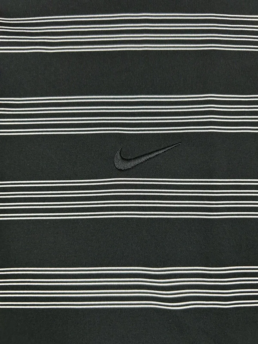 Nike Golf Striped Golf Polo Shirt Mens Large - Image 3