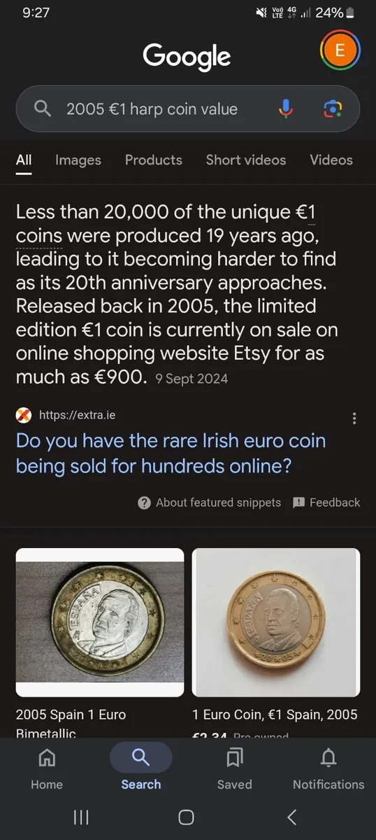 RARE 2005 Irish One Euro Coin €1 - Image 3