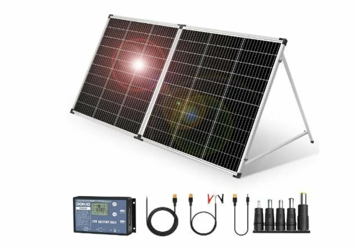 Solar Case 200 W 18 V for 12 V Battery and Power - Image 1