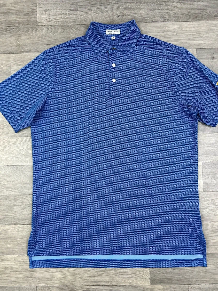 Peter Millar Patterned Golf Polo Shirt Mens Large - Image 2