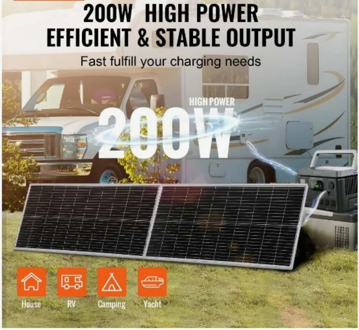 200W Monocrystalline Solar Panel Kit - Image 2