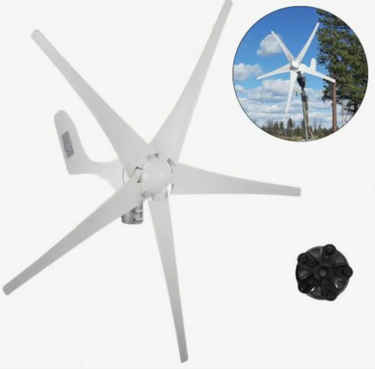 500W Wind Turbine Generator DC 12V - Image 2