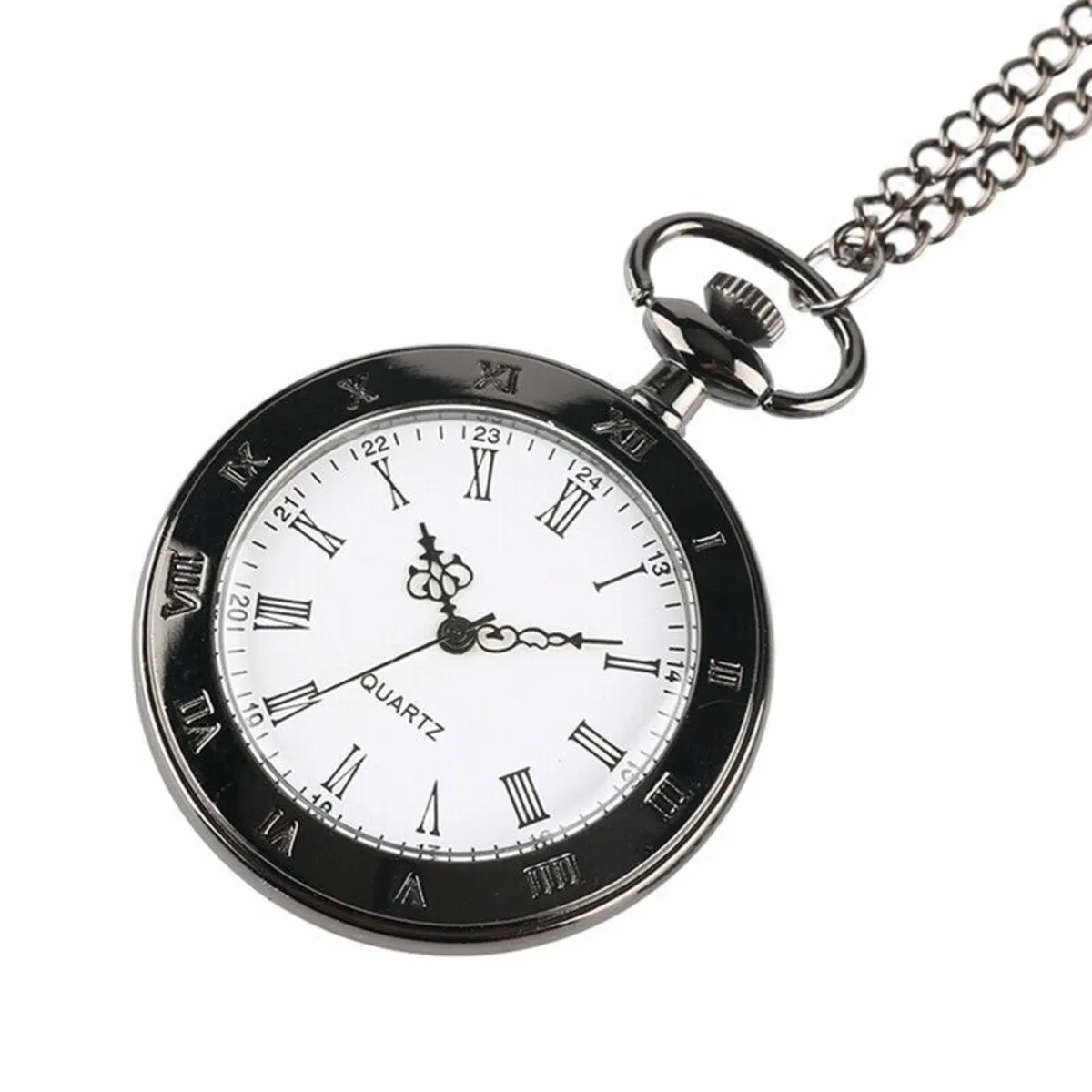 Large dial pocket watch and chain, Free Post - Image 2