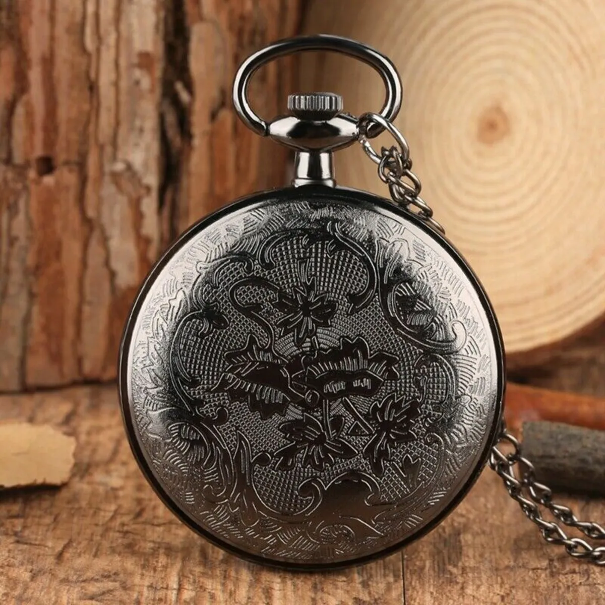 Large dial pocket watch and chain, Free Post - Image 3