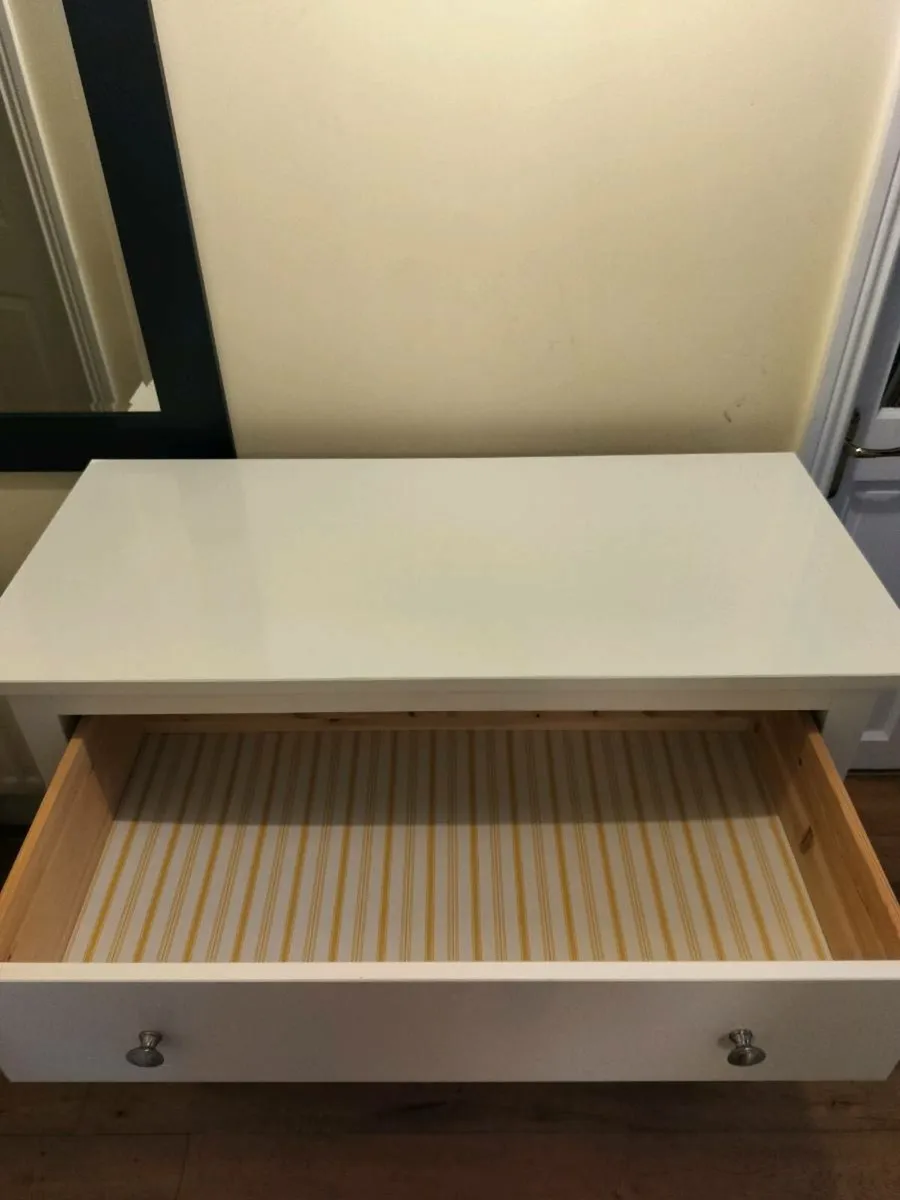 Chest of 3 drawers Hemnes white - Image 2