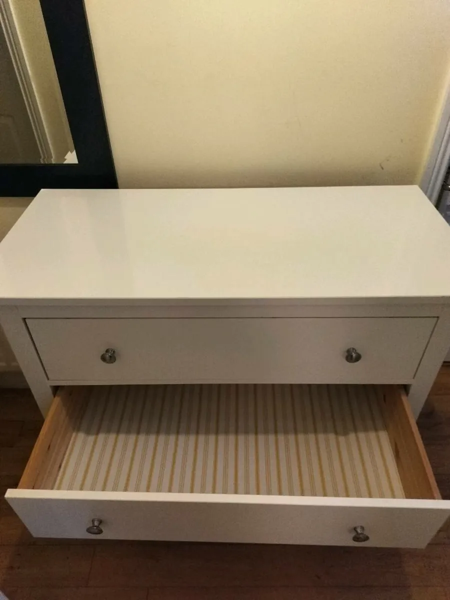 Chest of 3 drawers Hemnes white - Image 3