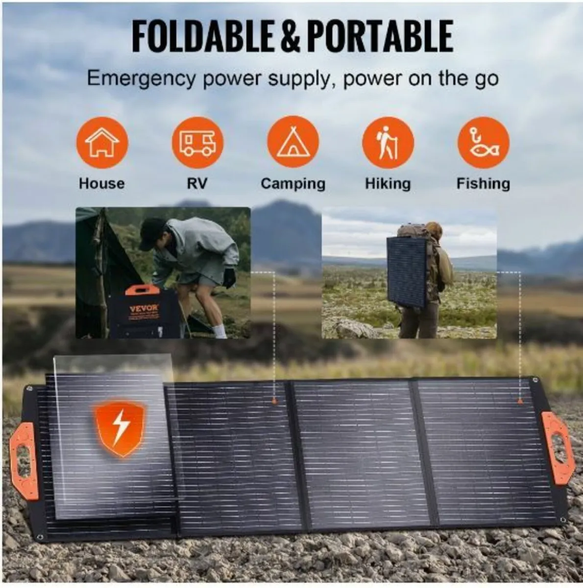 Portable Monocrystalline Solar Panel 120W - Image 2