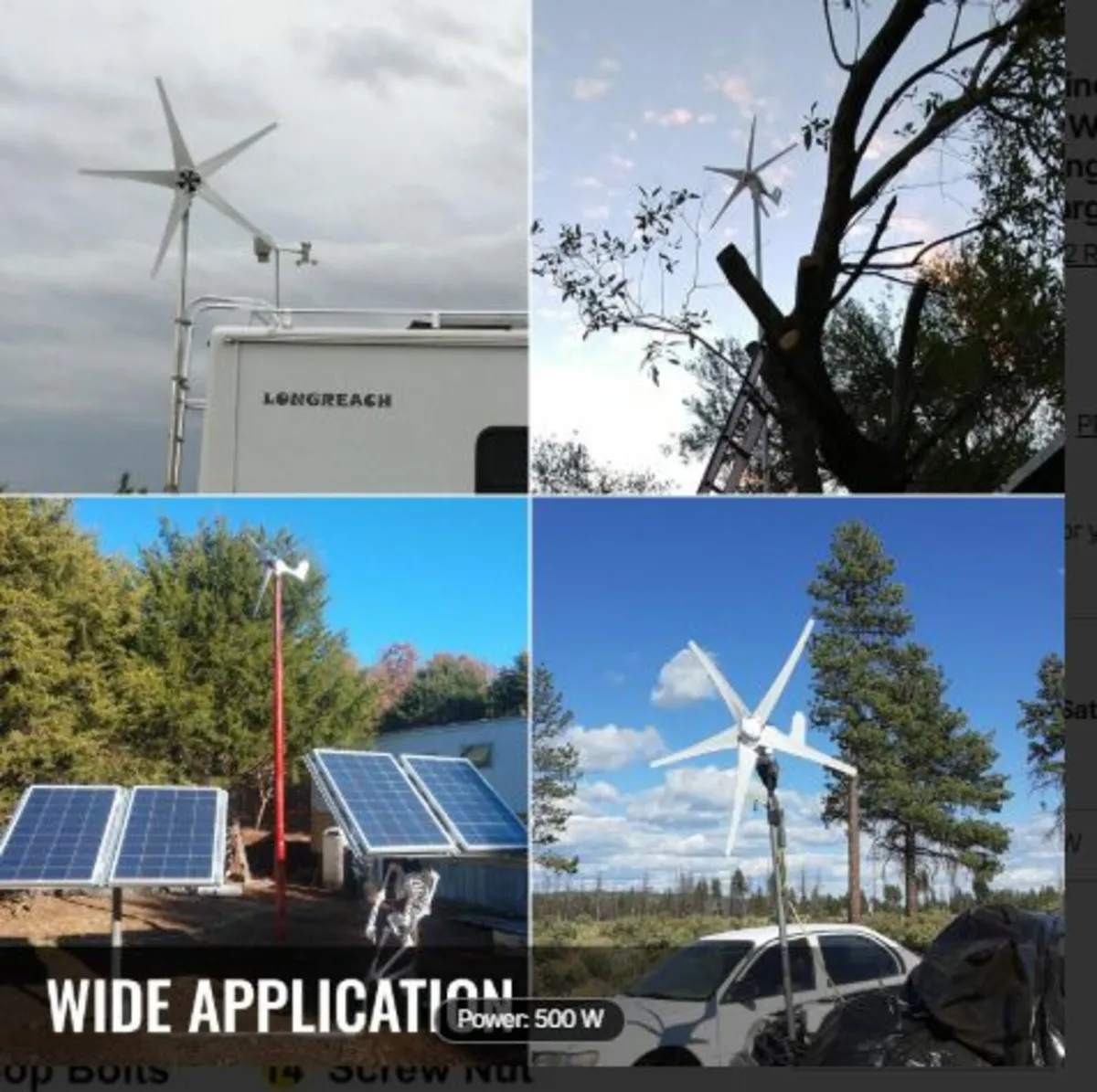 400W Wind Power Generator With MPPT Controller - Image 3
