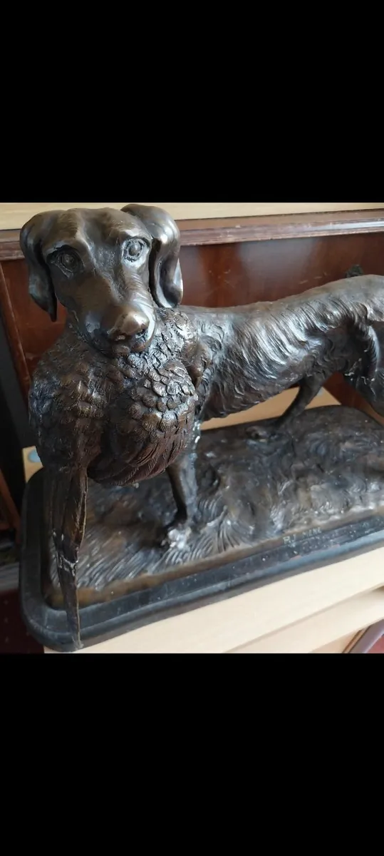 PJ Mène Reproduction of Hunting Dog with Bird - Image 2