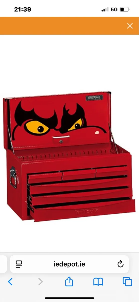 Teng tool  6 draw tool box - Image 1