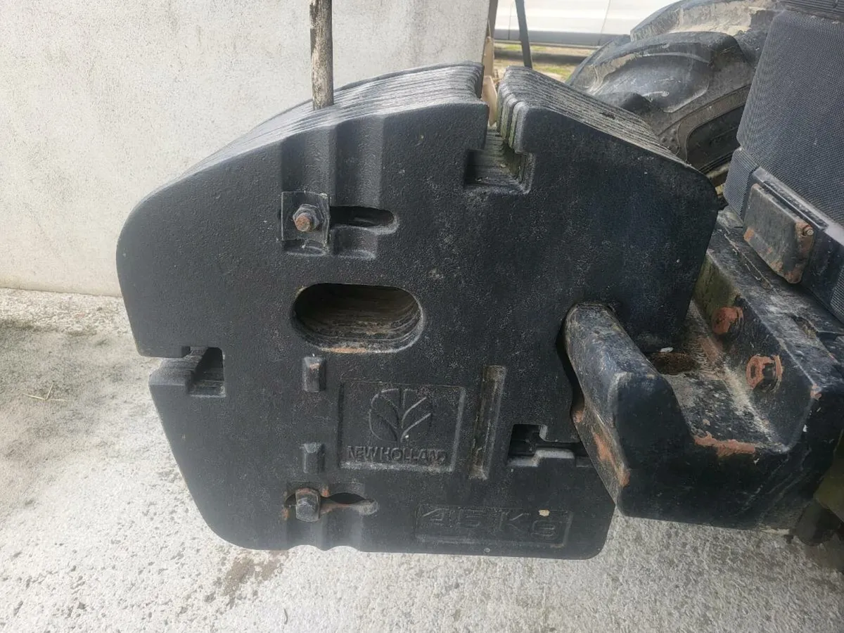 12 x 45kg New Holland Fan weights - Image 2